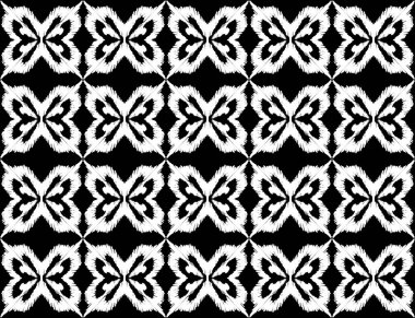 Mor Kelebek Desenli Çizim