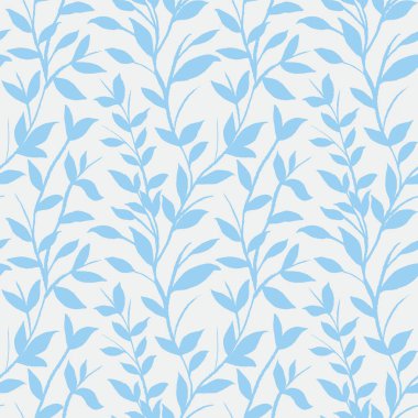 Yapraklı modern soyut arkaplan, asgari el boyası, dikişsiz desen.