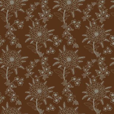 Toile De Jouy Klasik Grafikleri. Zarif küçük çiçeklere, kasımpatılara ve romantik motiflere sahip bu kusursuz desen kusursuzca işlenmiş.
