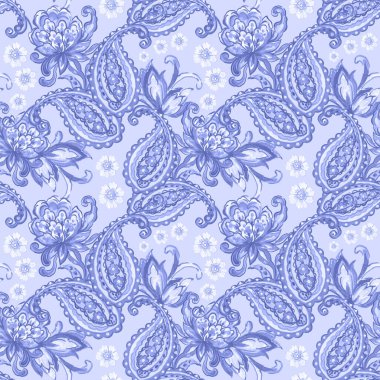 Etnik stil motifi geleneksel desenli desenli desenli desenli geleneksel Çin porselenleri elbise duvar kağıtları ve hediye kartları için çiçekleri maskeliyor. 