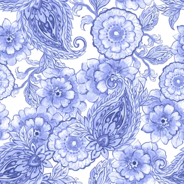 Etnik stil motifi geleneksel desenli desenli desenli desenli geleneksel Çin porselenleri elbise duvar kağıtları ve hediye kartları için çiçekleri maskeliyor. 