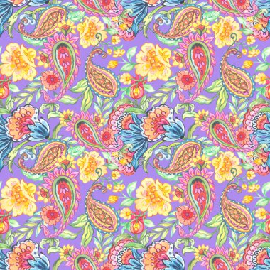 Soyut çizim tekstil tasarımı, çok renkli lamasyon desenli kumaş desenli düzenleme ve dijitalli desensiz batik çiçek deseni resimleme dijital resim yazdırma