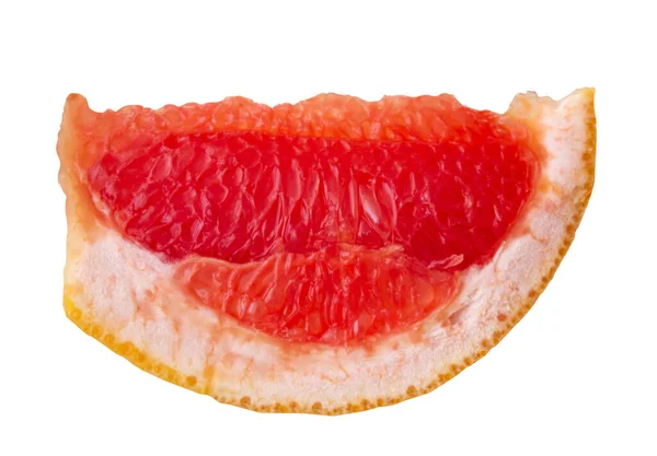 柚子片 采摘路径为白色的柚子柑橘类水果片 — 图库照片