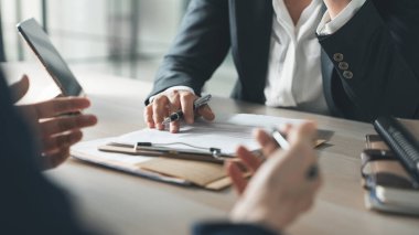 İş, iş adamları ve ofis hayatı kavramı
