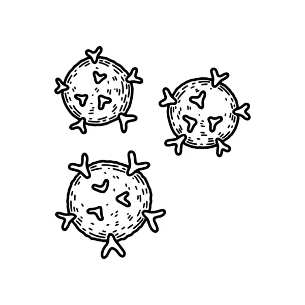 Tキラー細胞は白地に単離された 手描きの科学的な微生物学のベクターイラストをスケッチスタイルで 適応免疫系 — ストックベクタ