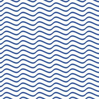 Basit soyut mavi vektör pürüzsüz dalgalı çizgi deseni