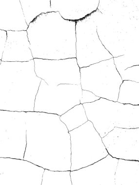 Vektör çatlak dokusu. Grunge kentsel geçmişi, yıllanmış eski etkiler için. Üst üste koymak için soyut kaba desen