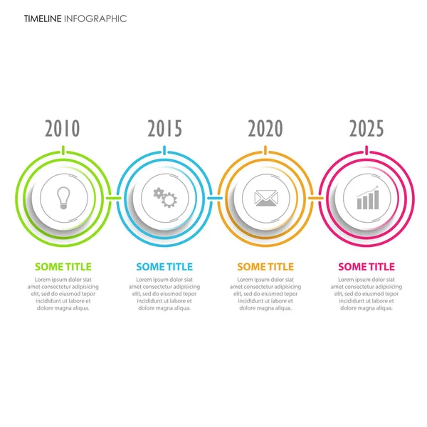 Time Line Info Graphic Design Targets Vector Eps — Stock Vector