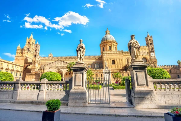 Blick Von Der Straße Der Kathedrale Von Palermo Dom Von — Stockfoto