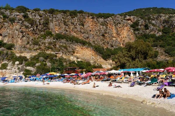 Kash Turcja Listopada 2022 Plaża Ada Wybrzeżu Morza Śródziemnego Turcji — Zdjęcie stockowe