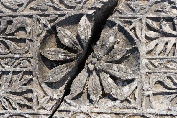 Stenen Decoratie Oude Stad Xanthos Turkije Ruïnes Van Oude Griekse — Stockfoto