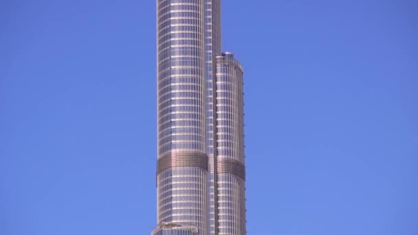 Dubaï Eau Mars 2023 Burj Khalifa Dubaï Haut Gratte Ciel — Video