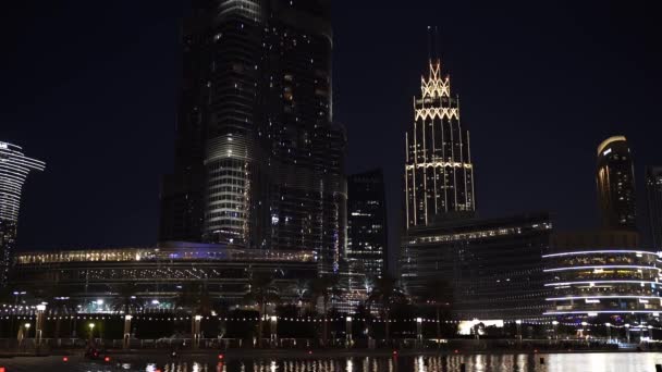 Dubaï Eau Mars 2023 Burj Khalifa Dubaï Haut Gratte Ciel — Video