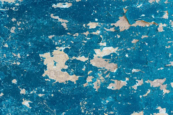 Niebieski Stary Tynk Ściany Tła Grunge Kolor Starej Powierzchni Farby — Zdjęcie stockowe
