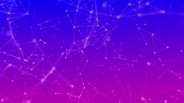 Dijital fütüristik geometrik ağ arkaplanını özetliyor. 3D teknoloji yapısı, tasarım konsepti. - Evet. Yüksek kalite 4k görüntü