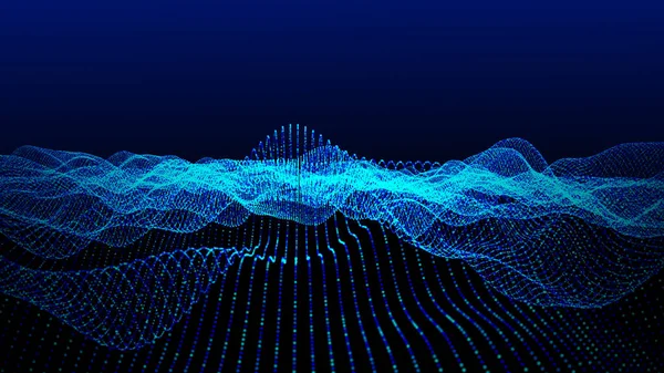 Abstractos Sciense Digital Futuristic Geometric Network Background Estructura Tecnología Concepto — Foto de Stock