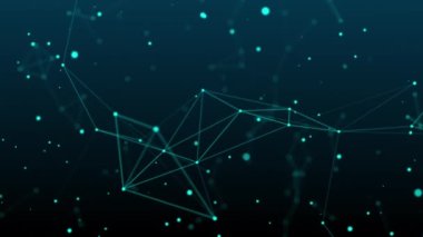 Dijital fütüristik geometrik ağ arkaplanını özetliyor. 3D teknoloji yapısı, tasarım konsepti. - Evet. Yüksek kalite 4k görüntü