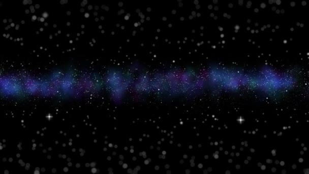 Galaktisches Universum Mit Sternen Und Nebeln Nachthimmel Hochwertiges Filmmaterial — Stockvideo