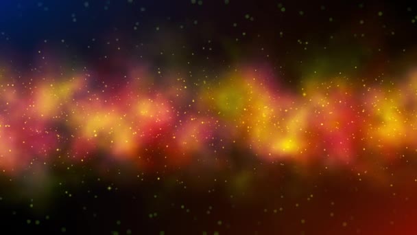 Spazio Universo Galattico Con Stelle Nebulose Nel Cielo Notturno Filmati — Video Stock