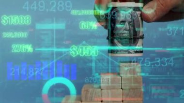 Para ve kazanç artışı, ekonomik dolar, iş, yatırım konsepti. Yüksek kalite 4k görüntü