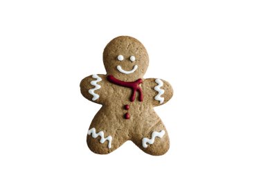 Zencefilli adam beyaz arka planda izole edilmiş. Yüksek kalite fotoğraf