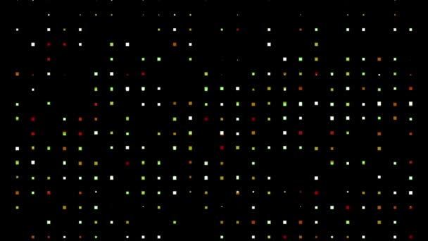 Datapunkter Bakgrund Teknik Textur Pixel Data Abstrakt Matris Bakgrund Retrodesign — Stockvideo