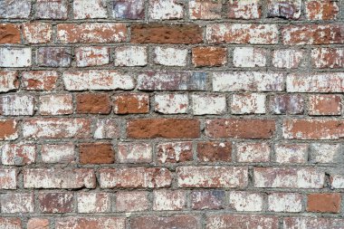 Eski tuğla duvar. Grunge tuğla işi geçmişi. Yüksek kalite fotoğraf