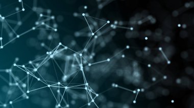 Veri teknolojisi dijital arka plan. Plexus bağlantısı soyut küresel ağ. Yüksek kaliteli illüstrasyon