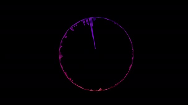 Ses Dalgası Görselleştirmesi Boş Arkaplanda Yüksek Kalite Görüntü — Stok video