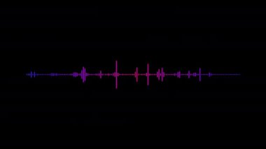 Ses dalgası görselleştirmesi boş arkaplanda. Yüksek kalite 4k görüntü