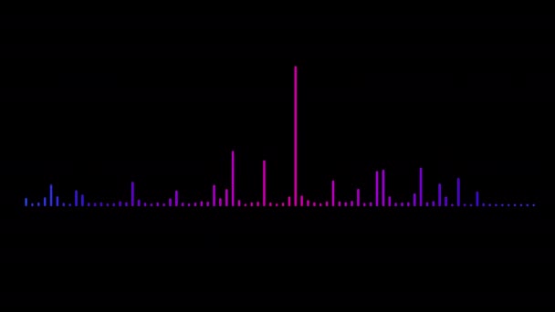 Візуалізація Звукової Хвилі Порожньому Тлі Високоякісні Кадри — стокове відео