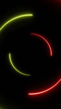 Neon kıvrımlı çizgiler dikey arkaplan. Yüksek kaliteli FullHD görüntüler