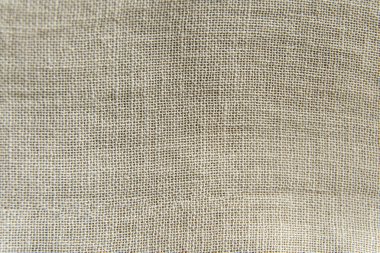 Bej keten kumaş dokusu arka planı. Keten tekstil. Yüksek kalite fotoğraf