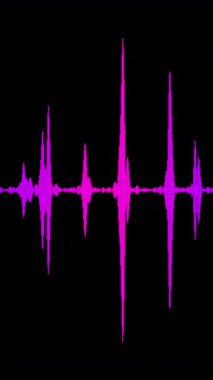  Ses dalgası müzik arka planı. Dikey video. Yüksek kaliteli FullHD görüntüler
