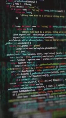 Kod metin ekranı dikey arkaplanı. İnternet teknolojileri kavramının gelişimi. Yüksek kaliteli FullHD görüntüler