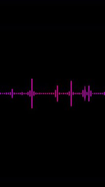  Ses dalgası müzik arka planı. Dikey video. Yüksek kaliteli FullHD görüntüler