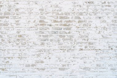Eski beyaz tuğla duvar arka planı. Taş duvardaki eski alçı. Yüksek kalite fotoğraf