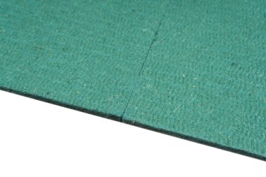 Pine Wood Fiber Underlayment Laminate Zemini Beyaz Arkaplanda İzole Edildi. Yüksek kalite fotoğraf