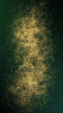 Bilimsel veri akışlarıyla titreşen dinamik ve soyut bir dijital pleksus ağı. Parlak düğümler ve bağlantı hatları, sinirsel ağlara ve gelişmiş yapay zeka sistemlerine benzeyen akıllı bir ağ oluşturur.