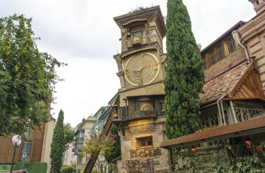 Tiflis, Gürcistan - 25 Ağustos 2025: Rezo Gabriadze Marionette Tiyatrosu. Yüksek kalite fotoğraf