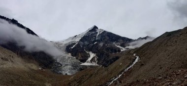 Himachal, India - July 11th, 2022 : Beautiful Landscape of Himalayan Range, Mountains in India, Nature Photo