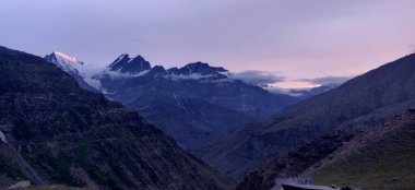 Himachal, India - July 11th, 2022 : Beautiful Landscape of Himalayan Range, Mountains in India, Nature Photo