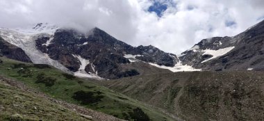 Himachal, India - July 11th, 2022 : Beautiful Landscape of Himalayan Range, Mountains in India, Nature Photo