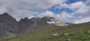 Himachal, India - July 11th, 2022 : Beautiful Landscape of Himalayan Range, Mountains in India, Nature Photo