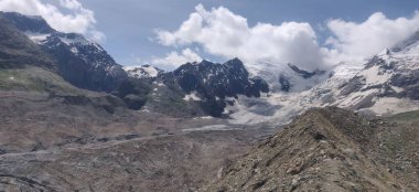 Himachal, India - July 11th, 2022 : Beautiful Landscape of Himalayan Range, Mountains in India, Nature Photo