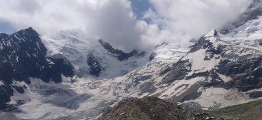 Himachal, India - July 11th, 2022 : Beautiful Landscape of Himalayan Range, Mountains in India, Nature Photo