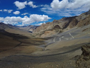 Ladakh, India - August 21st, 2022 : Amazing Landscape of Ladakh in Himalayas.