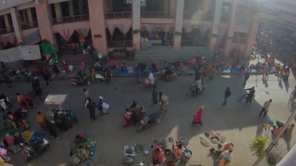 Rynek Ima Lub Nupi Keithel Tłum Imphal Manipur — Wideo stockowe