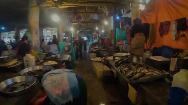 Ein Spaziergang Zwischen Dem Größten Frauen Ima Markt Manipur Imphal — Stockvideo