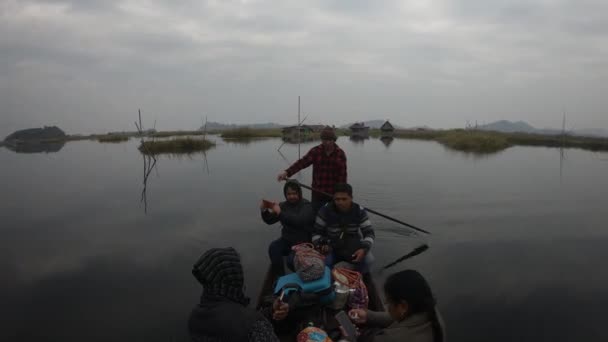 Atração Turística Lago Loktak Manipur — Vídeo de Stock